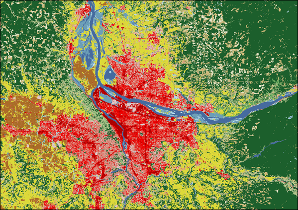 Example of a GeoTIFF opened in GIS software